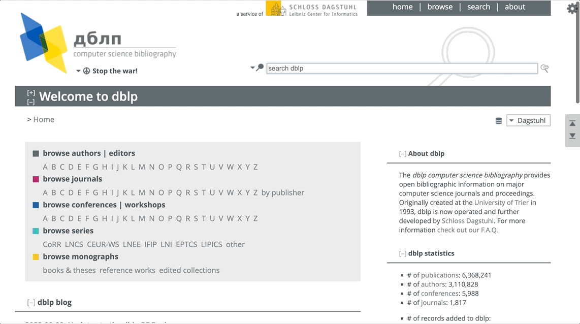 A screen cast demo of how to extract BibTeX code from DBLP